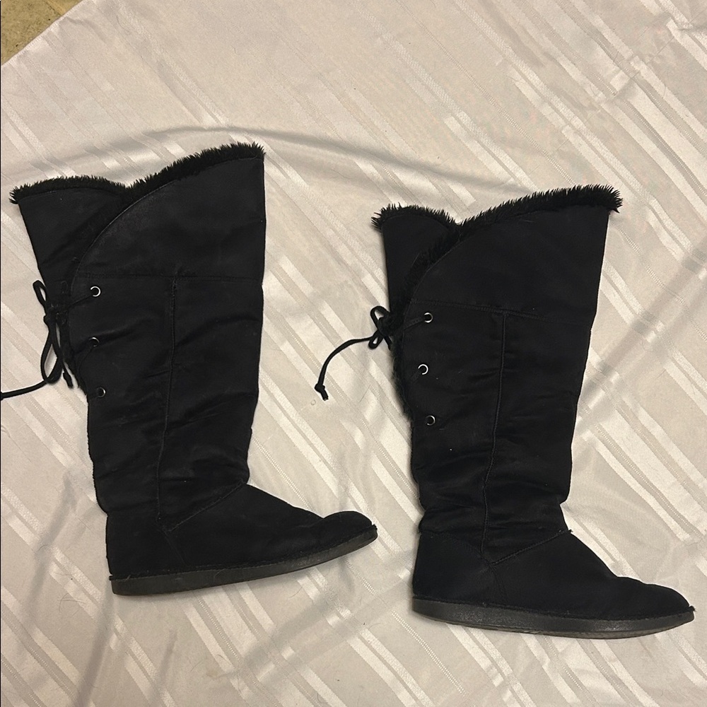 Chic Black Over the Knee Boots